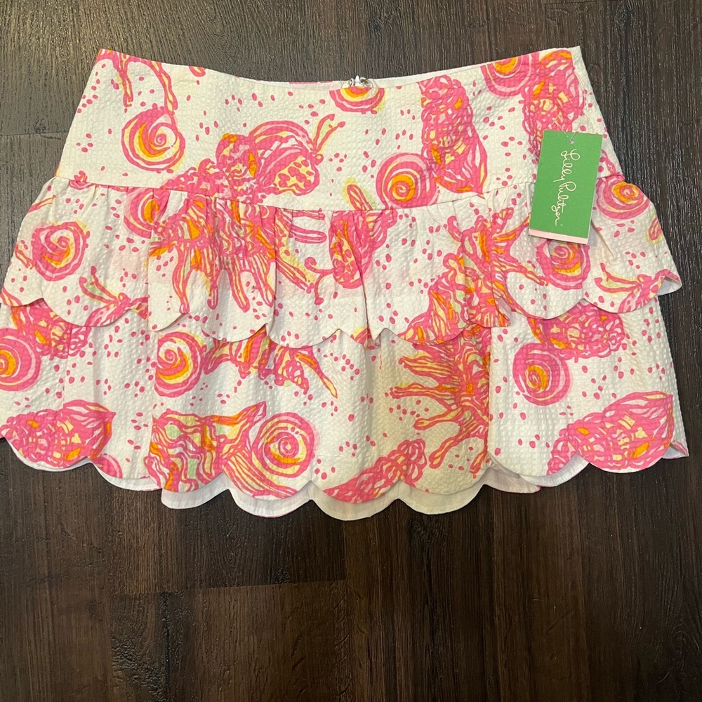 Lilly Pulitzer conched out ruffle skirt
